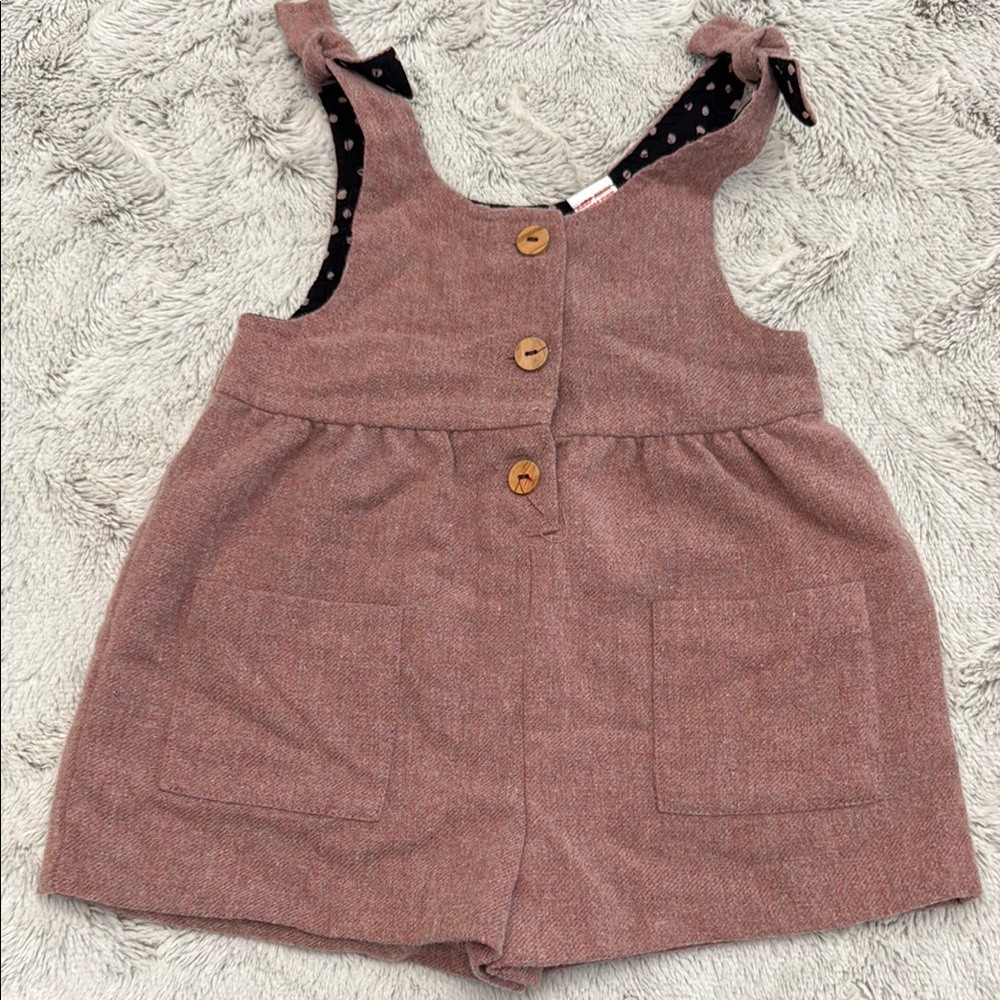 Zara Brown Jumpsuit with Cozy Corduroy Texture